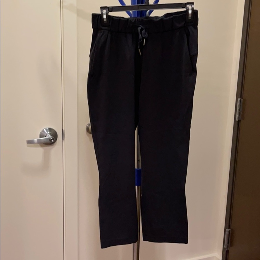 lululemon athletica Black Cropped Wide-Leg Pants